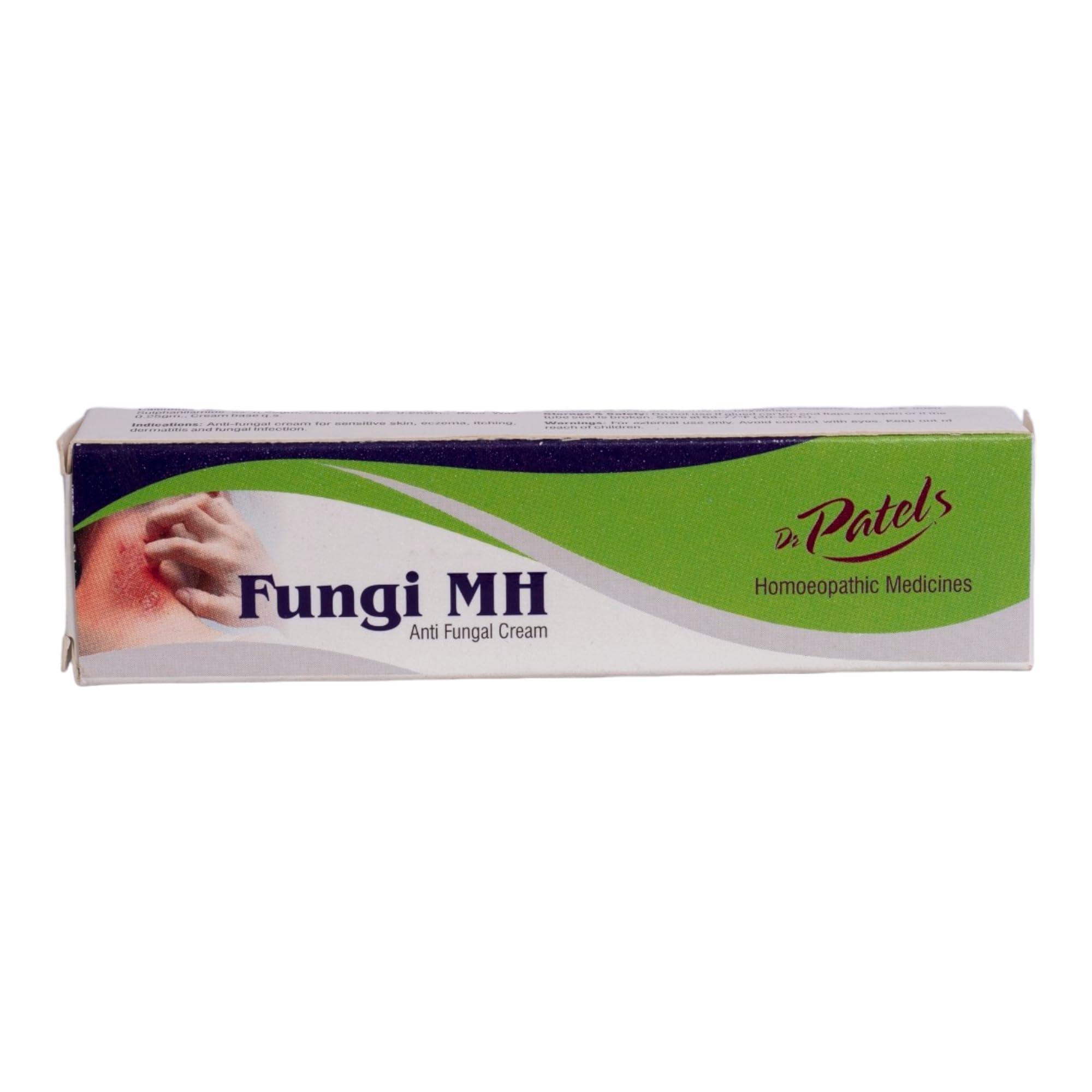 DR PATELS HOMEOPATHIC MEDICINES Dr Patel\'s Homeopathic Fungi MH Cream for Fungal Infection | Homeopathic Medicine for Ringworm and Other Skin Problem 25Gm (Pack of 2)