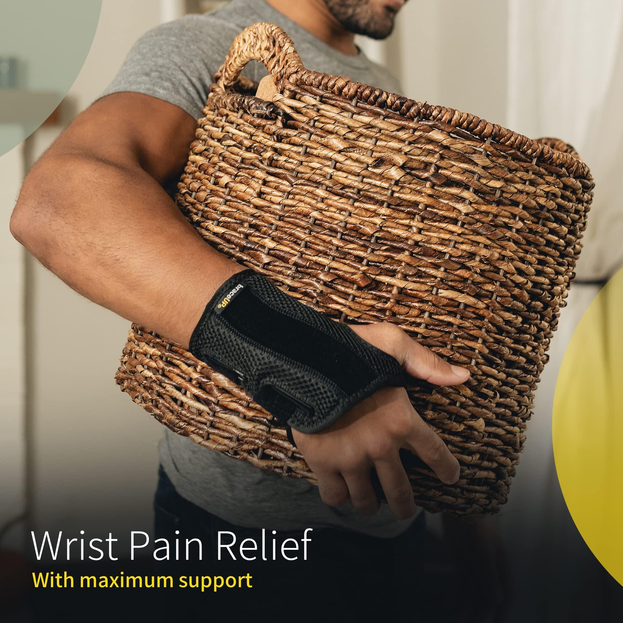 BraceUP BraceUP Wrist Support Brace with Splints for Carpal Tunnel Arthritis - Right Wrist (S/M)