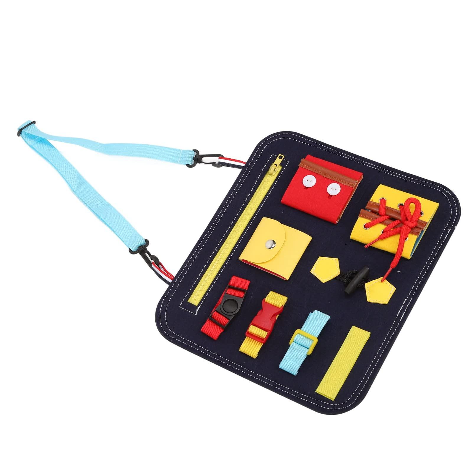 RTLR Activity Board Toy, Sensory Board Zip Button Design Interesting Anxiety Relief for Dementia for Seniors