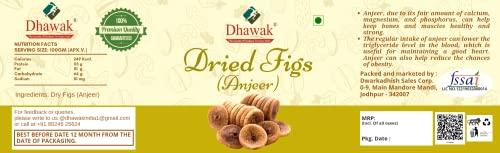 DHAWAK Dhawak Dried Figs Afghani Anjeer 500 gm Afghani Anjeer Big Size |Figs Dry Fruits Anjir (Dried Figs) Dry Fruits for Body Mass Loss, [Jar Pack]