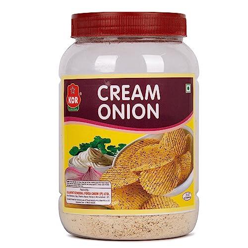 KOR KOR Combo Of Cream Onion Masala (400g) + Tomato Seasoning (400g) Pack of 2 / for Popcorn, Salads, Finger Chips, Dips, Sprinkling