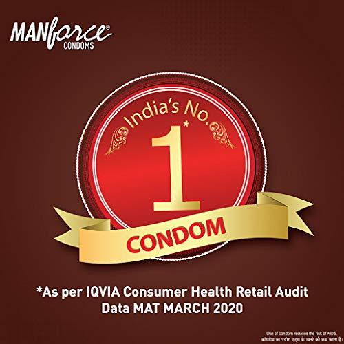 Manforce Manforce 3 in 1 Wild Condoms (Ribbed, Contour, Dotted), Chocolate Flavoured- 10 Pieces (Pack of 4)