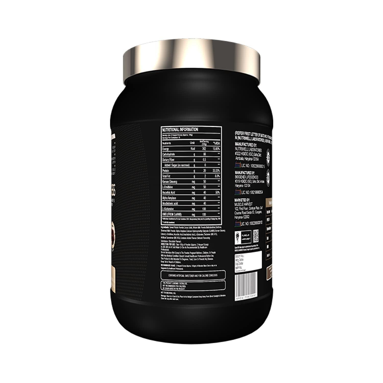 Muscle Harvest Muscle Harvest Monster Mass Gainer Molten Chocolate 1KG