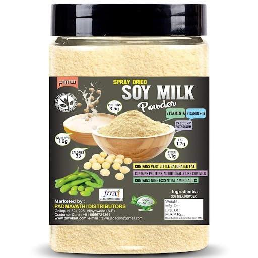 pmw Pmw - New Jar Pack - Organic - Pure & Natural - Soya Bean Milk Powder - SoyMilk Powder - 100 Grams