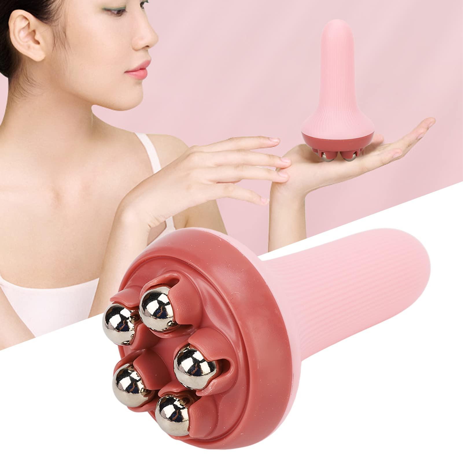 Janzoom Face Sculptor Beauty Roller, Activate Collaterals Face Massager for Relaxation Pink