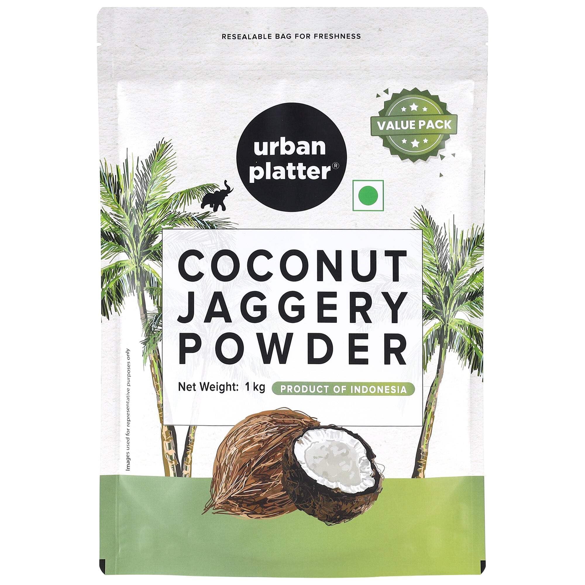urban platter Urban Platter Coconut Jaggery Sugar Powder, 1Kg [Low GI | Rich in Minerals | Natural Sweetener]