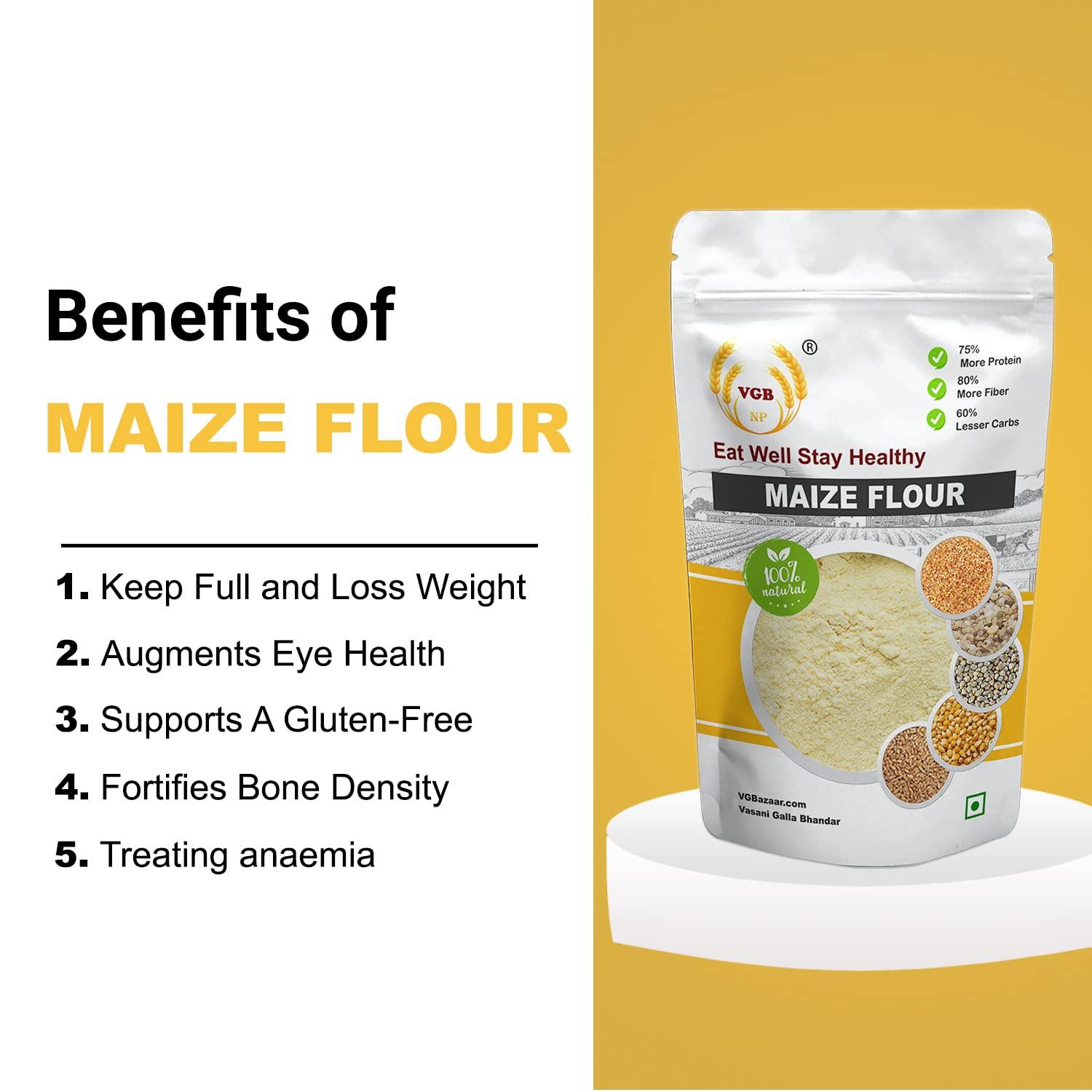 VGBNP VGBNP Flour | Bajra Flour + Jowar Flour + Maize Flour + Ragi Flour | All in one Pack - (2kg X 4)