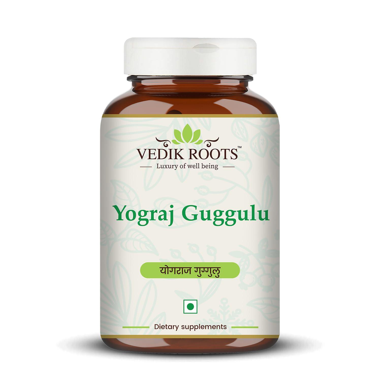 VEDIKROOTS Vedikroots Yograj Guggulu - Ayurvedic Supplement For Joint Pain | Relief From Joint Discomfort | For Swelling & Stiffness | 60 Tablets (Pack of 1)