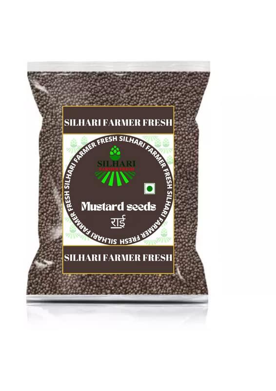 SILHARI FARMER FRESH SILHARI FARMER FRESH Mustard Seeds Small/Sarson k beenj/Ava Ginjalu | Chemical Free & Pesticides Free | Unadulterated | Rich Flavour | Minimally Processed (500 Gram)