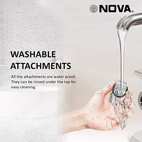 Nova Nova NHT - 1047 Pro Skin Rechargeable Cordless: 30 Minutes Runtime Beard Trimmer for Men (White)