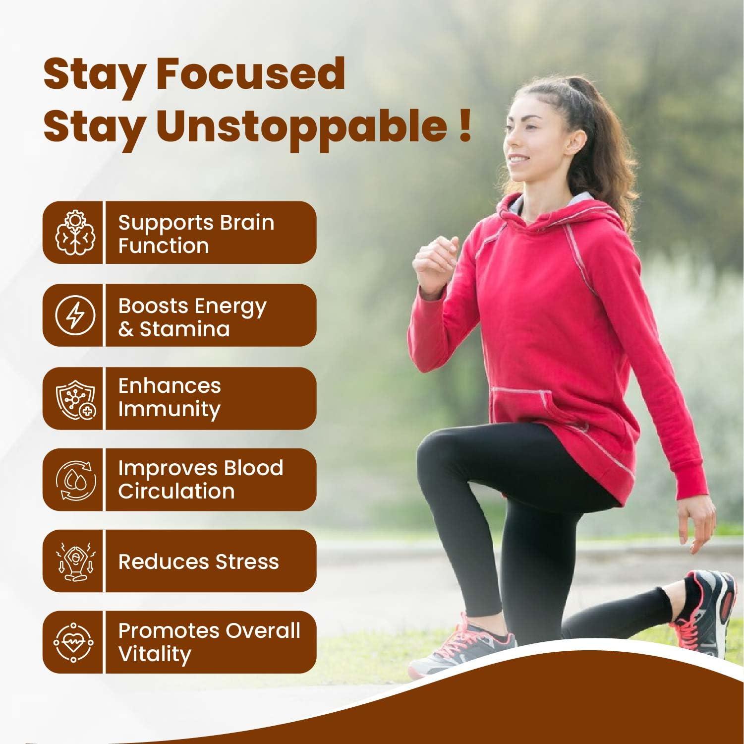 HIMALAYAN ORGANICS Vlado's Himalayan Organics Korean Red Panax Ginseng Capsules - 800 MG I Extra Strength for Energy, Focus, Endurance Performance, Vitality & Immune Support I Memory and Mental Performanc Enhancer I Stamina Booster I Korean Red Ginseng Root Extract - 1