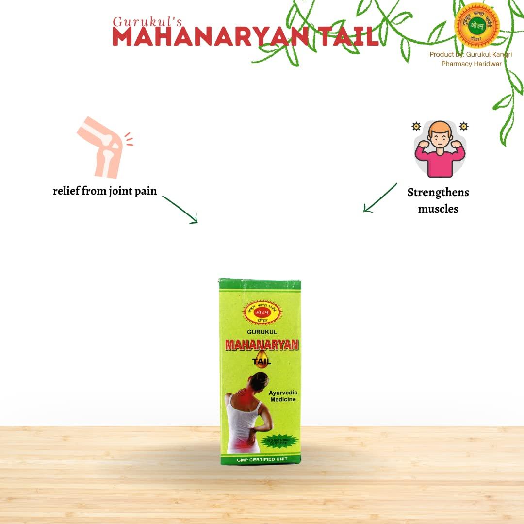 Gurukul Kangri Pharmacy Gurukul Mahanarayan Oil | Gurukul Kangri Pharmacy | 100 ml & 100 ml x 2 Nos (Pack of 1)