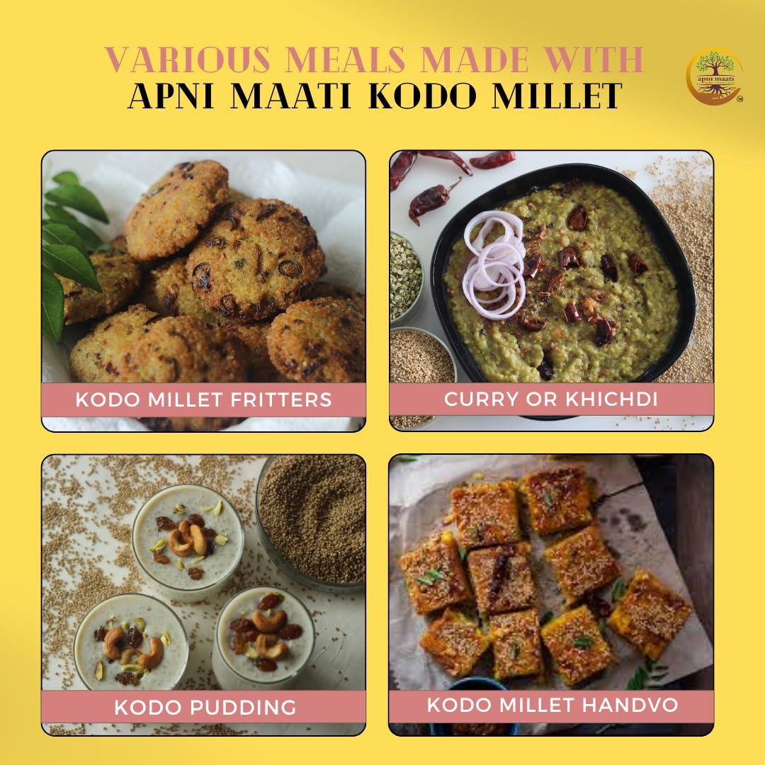 Apni Maati Apni Maati Kodo Millet Seed for Sowing (2000 gm; Koden/Kodra/Koovarugu)