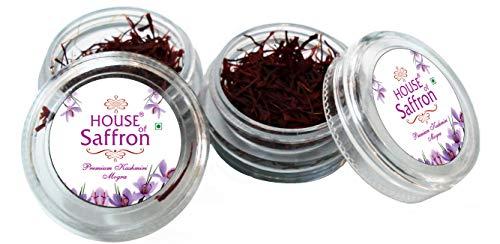 Shalimar saffron House of Saffron 5grams Kashmir Mogra Kesar Premium Original Saffron for Pregnant Women, Milk, Cooking, Biryani, Skin, Grade A1+++ Natural All Red Long Threads Pure Keshar - 5g