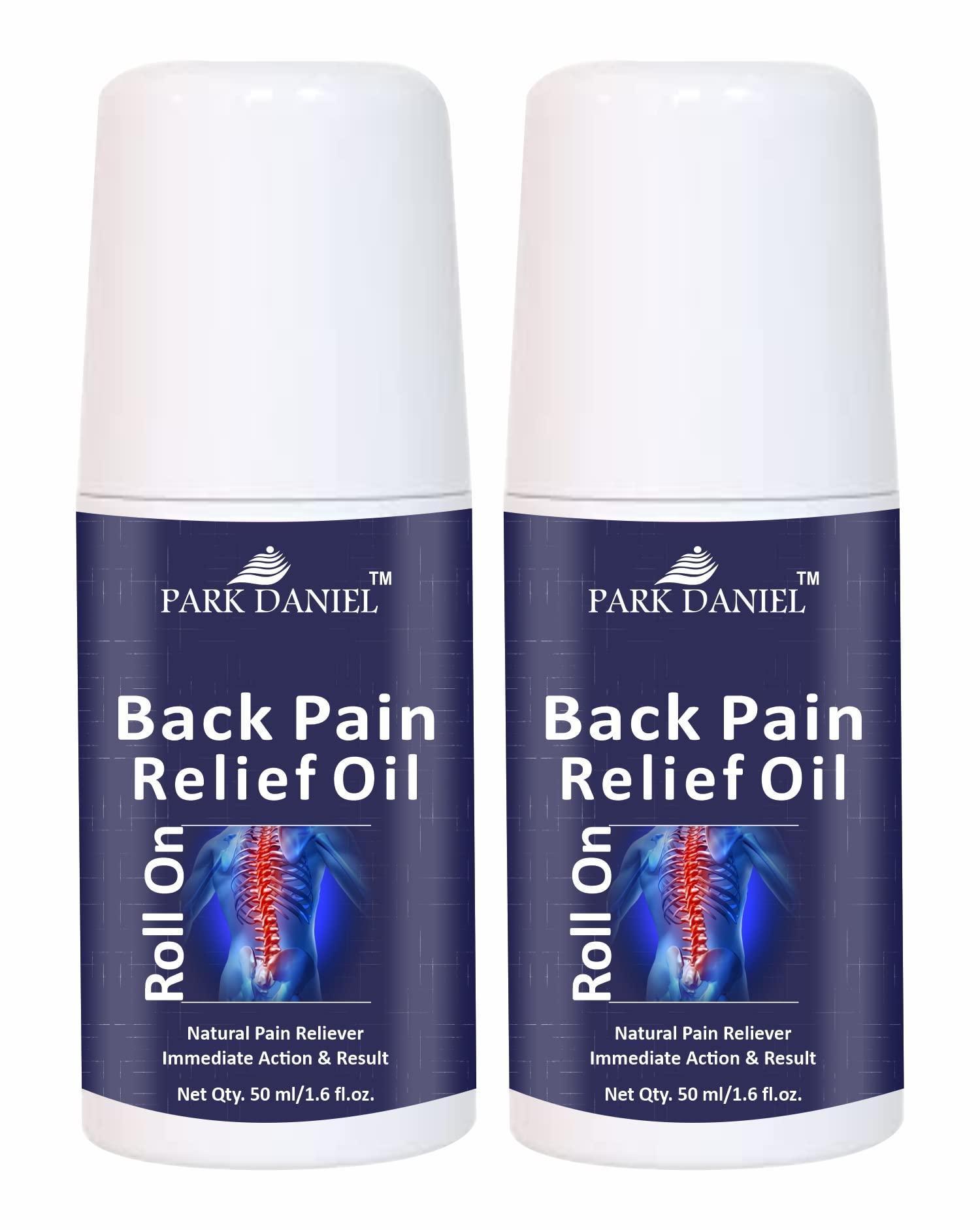 Park Daniel Park Daniel Roll On Back Pain Relief Oil|Back pain oil | Massage Oil | Relief from Back pain and sciatica with Natural Ingredients Pack of 2 of 50ML