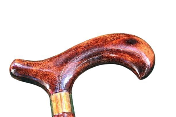 NavaFresh Basics Wooden Walking Stick Canes for Men/Women/Old People (36 Inch, Brown)