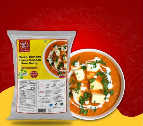REGAL KITCHEN Regal Kitchen Onion Tomato Bhuna Masala base All-Purpose Gravy 1kg, Ready to Cook Indian Base Masala Curry Paste, Easy to Cook