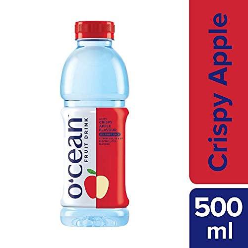O'CEAN O'CEAN Fruit Water Crispy Apple flavor enriched with vitamins, electrolyte & glucose| 500ml | Pack of 6