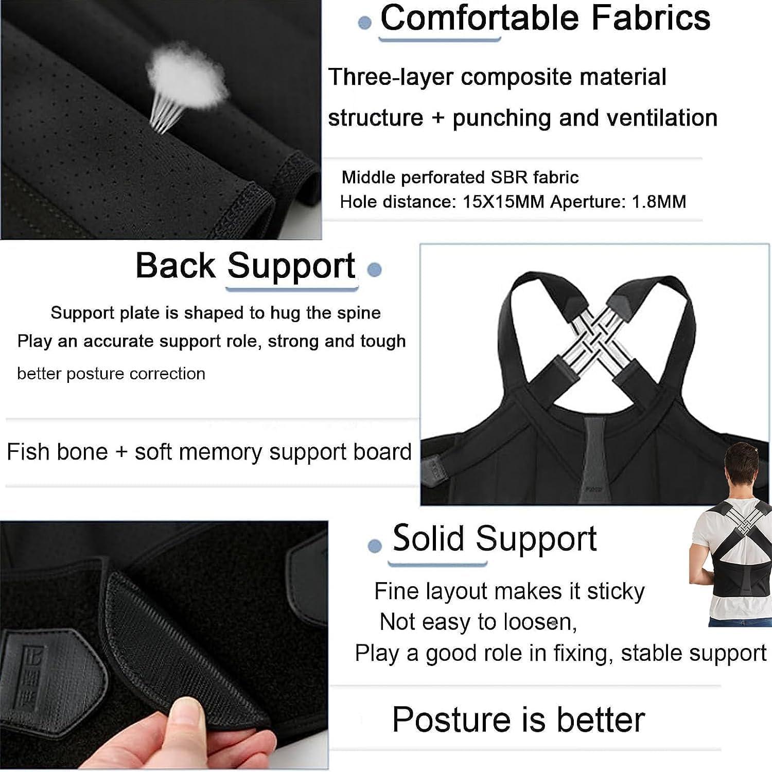 Calyrex Calyrex Posture Corrector for Women and Men, Adjustable Back Posture Belt Office Home Gym Unisex, Back Brace for Clavicle Support and Providing Pain Relief from Neck, Back and Shoulder (XL)