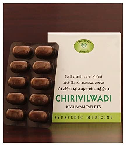 AVN AVN Chiru Vilwadi Kashayam Gulika (Tablets) - A Natural, Safe & Ayurvedic Product, For Reducing Burning Sensation (Pack of 3) (300 Tablets)