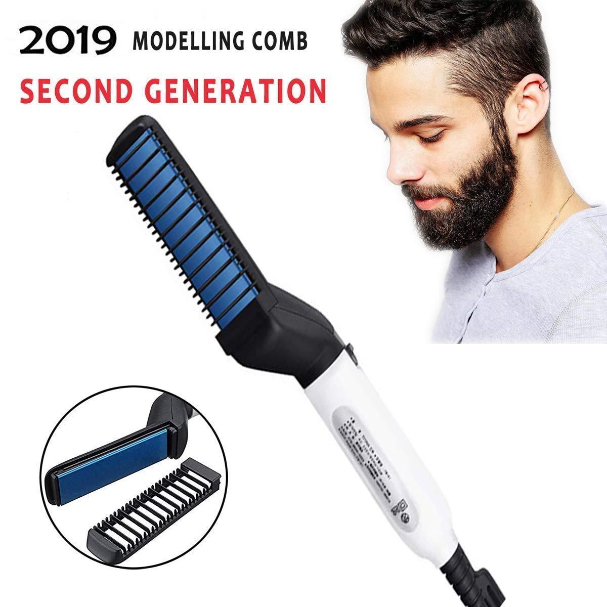 The Creative India The Creative India Beard Straightener Comb, Beard Straightening brush, Hair Straightening Comb For Man Quick Styling Comb,Curly Hair Straightening Comb,Side Hair Detangling