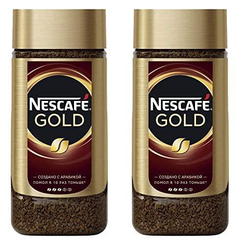 Nestle Nestle Nescafe Gold 190gm - Pack of Two (Glass Bottle, Ground, Original Flavor)