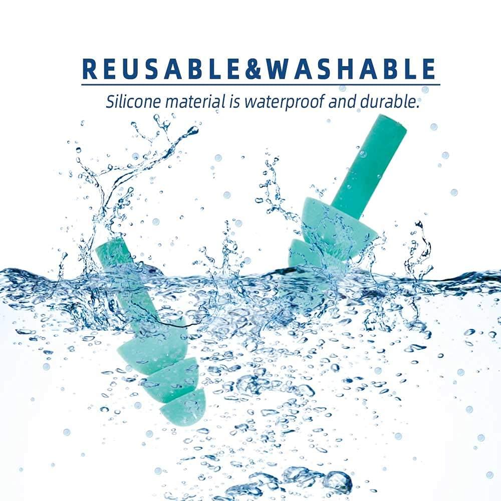 LYSIAN LYSIAN Ear Plugs For Sleeping Swimming Shooting - Silicone Noise Cancelling Earplugs 3 Pairs Individually Wrapped 32Db Highest Nrr