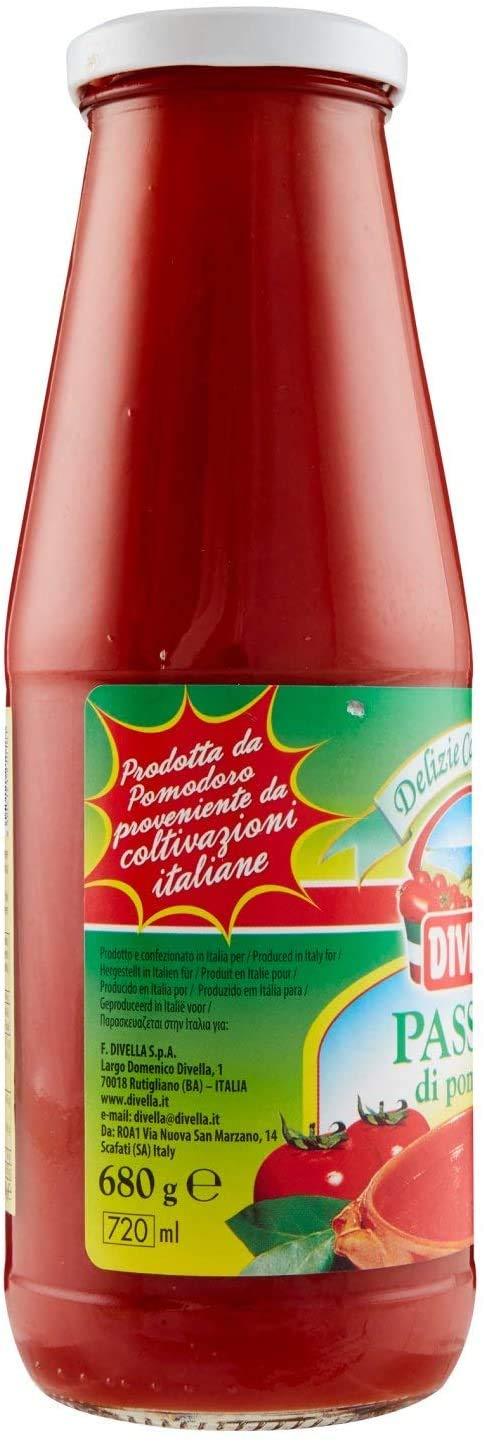 Divella Divella Passata di Pomodoro Sauce | 680g | Imported Pasta Sauce | 100% Italian Sauce | Tomato puree |