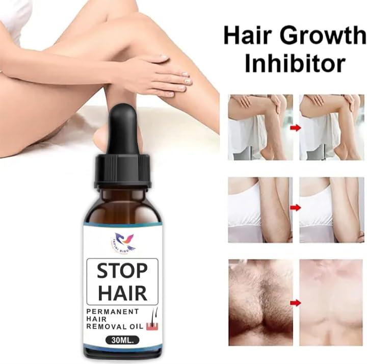 Lazubix Lazubix Natural Hair Growth Inhibitor Permanent Hair Removal Oil Remover Hair Inhibiting And Reducing To Stop Hair Growth & Body Face Hair Reduction - 30ml