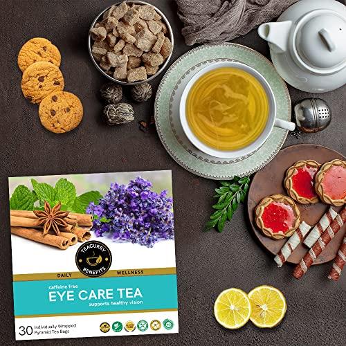 TEACURRY TEACURRY Eye Care Tea (1 Month Pack, 100 Grams Loose) + Infuser - Helps with Eye Health, Improve Eyesight