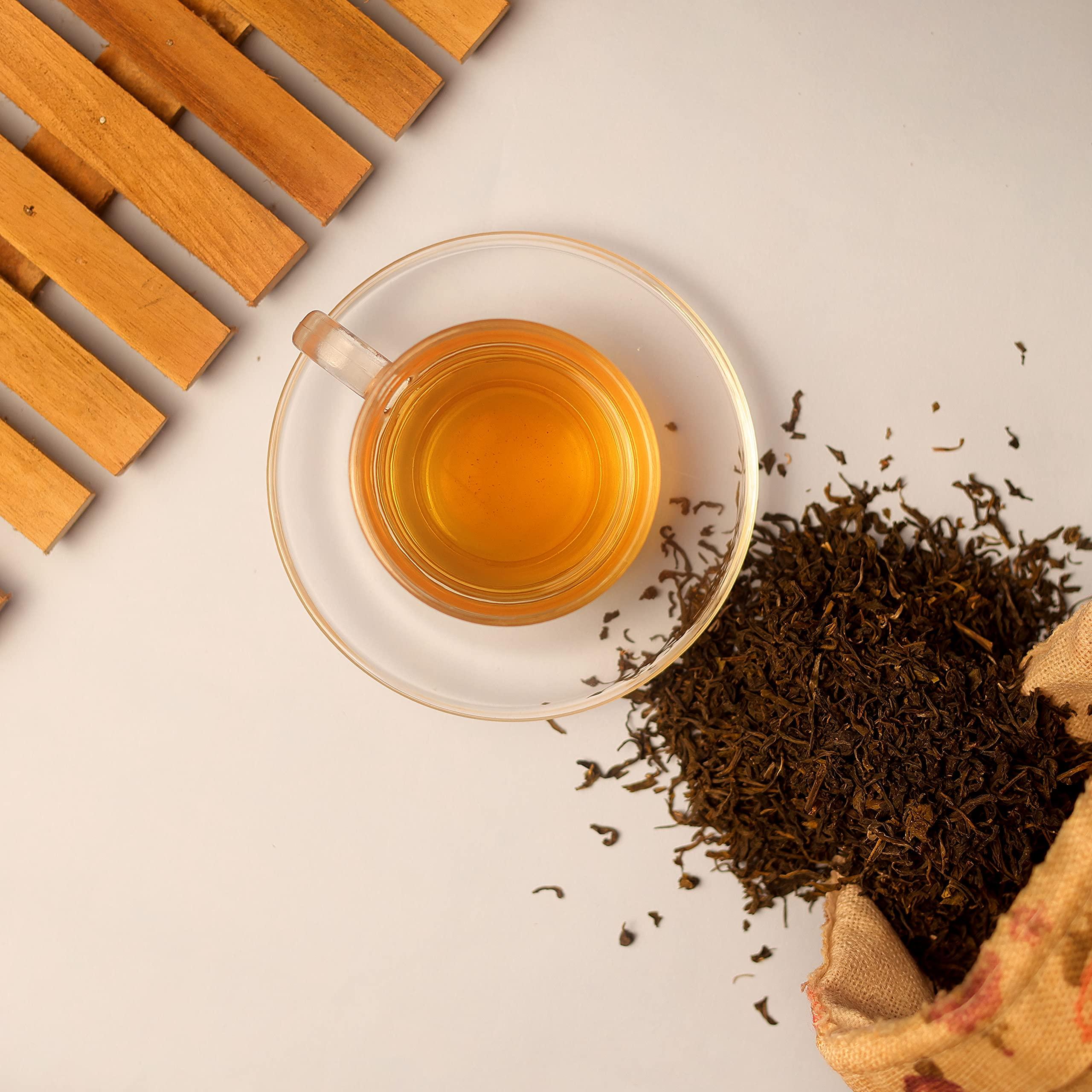 Kadambri Teas Kadambri Teas Rakhi Gift Hamper for Brother, Bhabhi and 1 Kid || Luxury Rakshabandhan Gift Set || Gift Box Contains: 1 Premium Darjeeling Tea (50 gm), 1 Pure Assam Chai (100gm), 3 Rakhis, Roli Chawal in Floral Linen Jute Bag (1 Kids & 2 Adults Rakhis