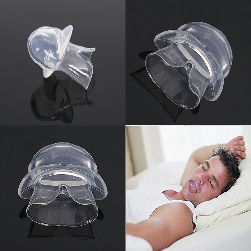 Frackson Fracksn Tongue Anti Snoring Device Medical Silicone Anti Snore Device Apnea Aid Snore Stopper Tongue Retainer Anti Snoring Mouthpiece
