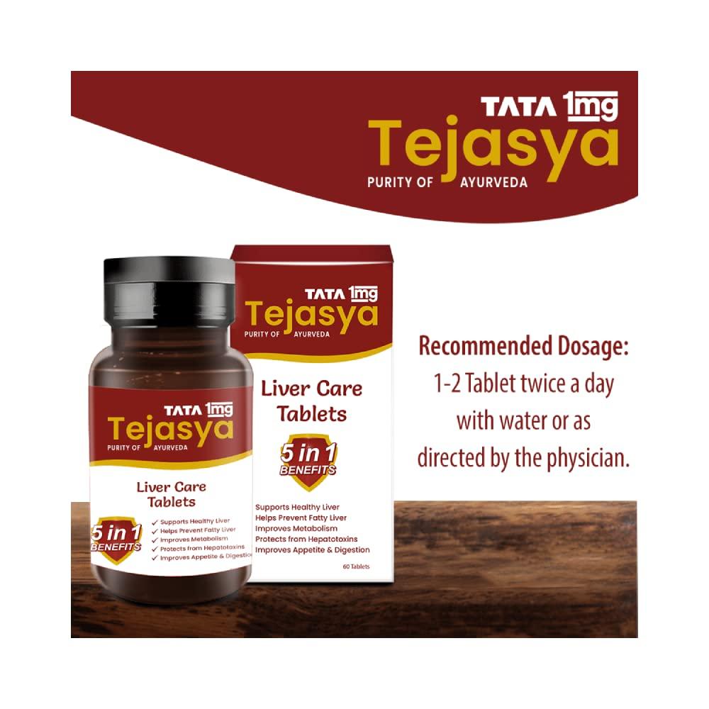 TATA 1mg Tata 1mg Tejasya Liver Care Tablets Helps In Improving Digestion And Appetite For Unisex (Pack Of 1)