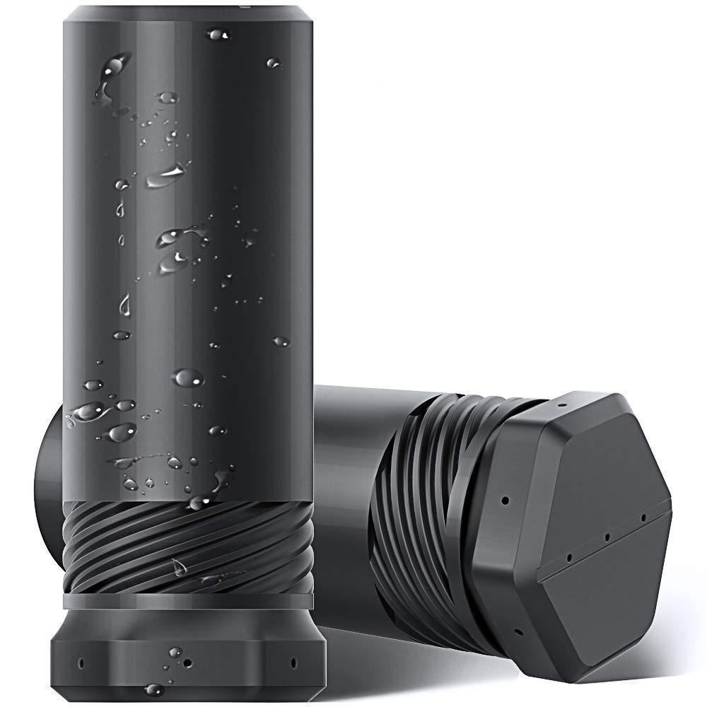 Anplus Anplus Shaving Brush Travel Case, Shave Brush Holder Stand with Adjustable Height Compatible Most of Shaving Brushes (Brush not Included), Black