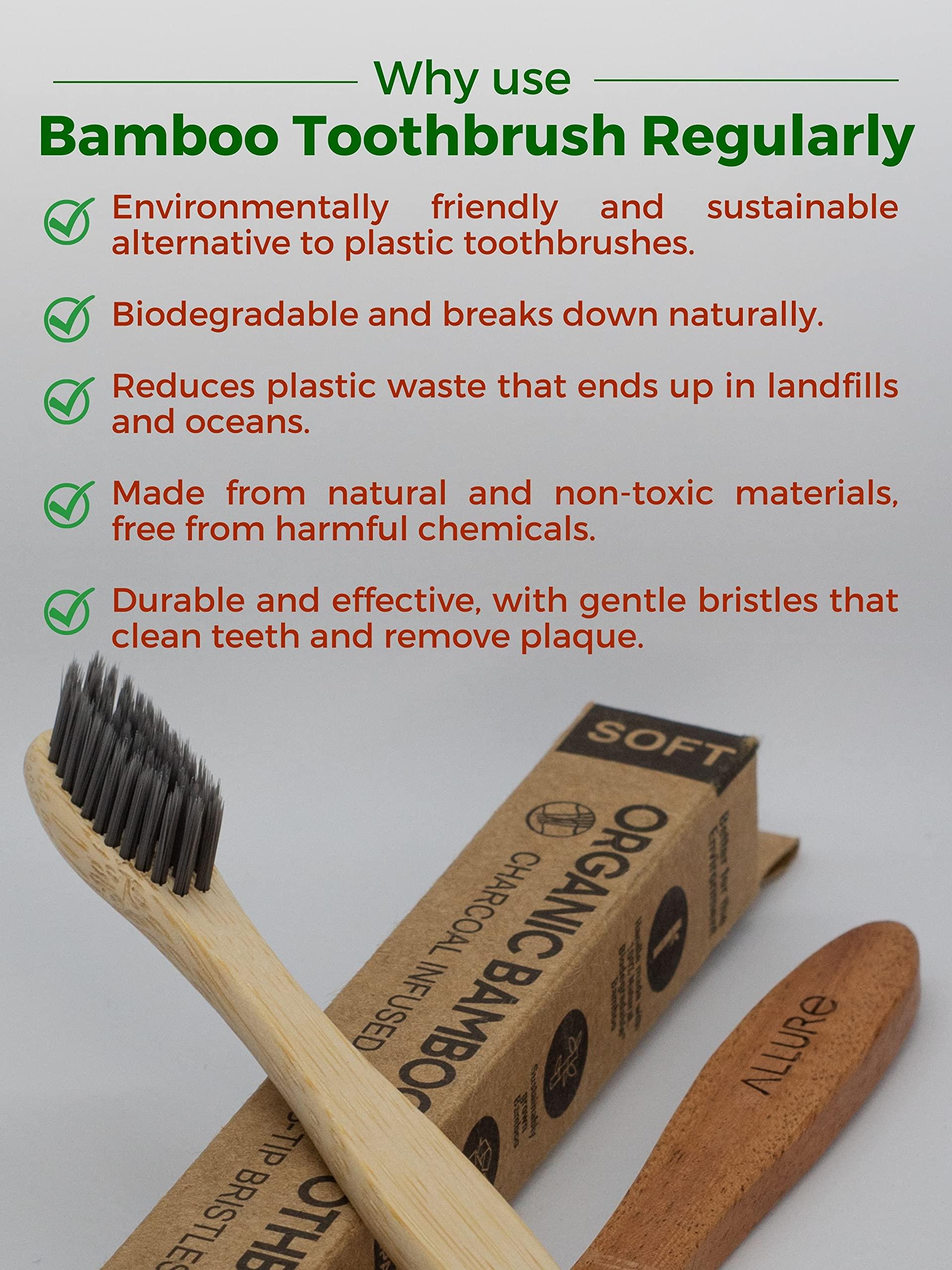 ALLURE Allure Bamboo Toothbrush Charcoal - OT-01 + OTC