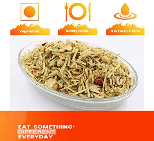 OKHLI MUSAL BRAND Farali Chiwda/Upwas, Vrat, Fast Mixture Namkeen/Aloo Lachha Mungfali Sabudana Mix/Farali/Falhari Potato Mixture PHALHARI CHIWDA Farsan with Goodness Of Black Pepper-900g*4Pack
