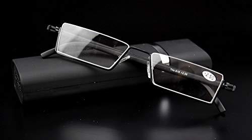 AUGEN Augen Unisex Reading Glasses Blue Cut Anti-Glare Near Distance Rectangular Half Frame (Combo, 3.50), Multicolor (VI-RG-105-Combo+3.50)