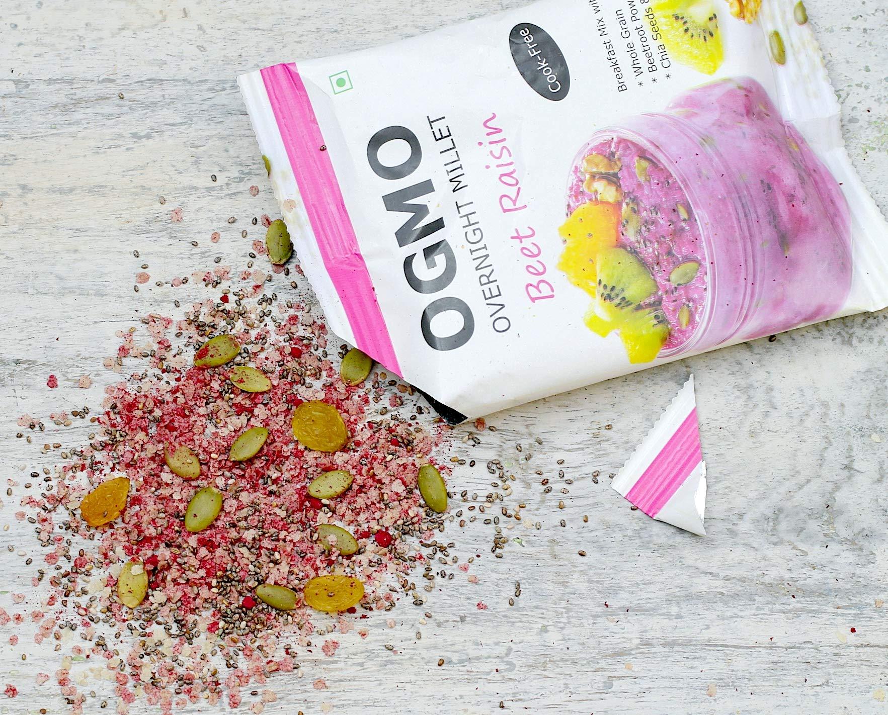 OGMO OGMO Overnight Millet Raabdi and Beet Raisin Combo Breakfast Mix