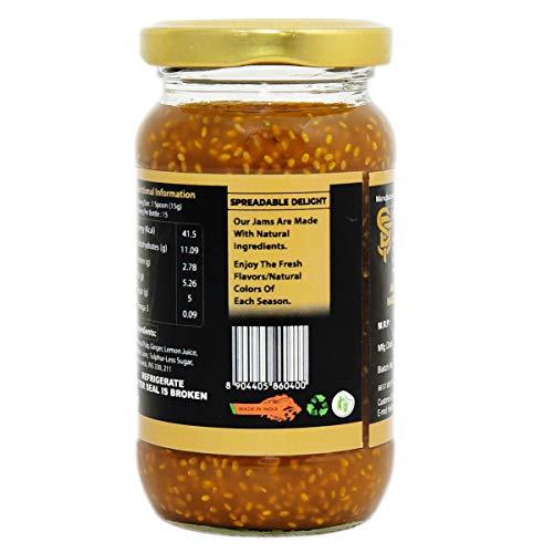 Prasukh Prasukh Chia Mango Ginger Jam and Chia Mixed Fruit Jam - Combo Pack (Each Bottle 220 gm)