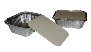 KRUM Green Touch Aluminium foil container 250 ml pack of 100 foil