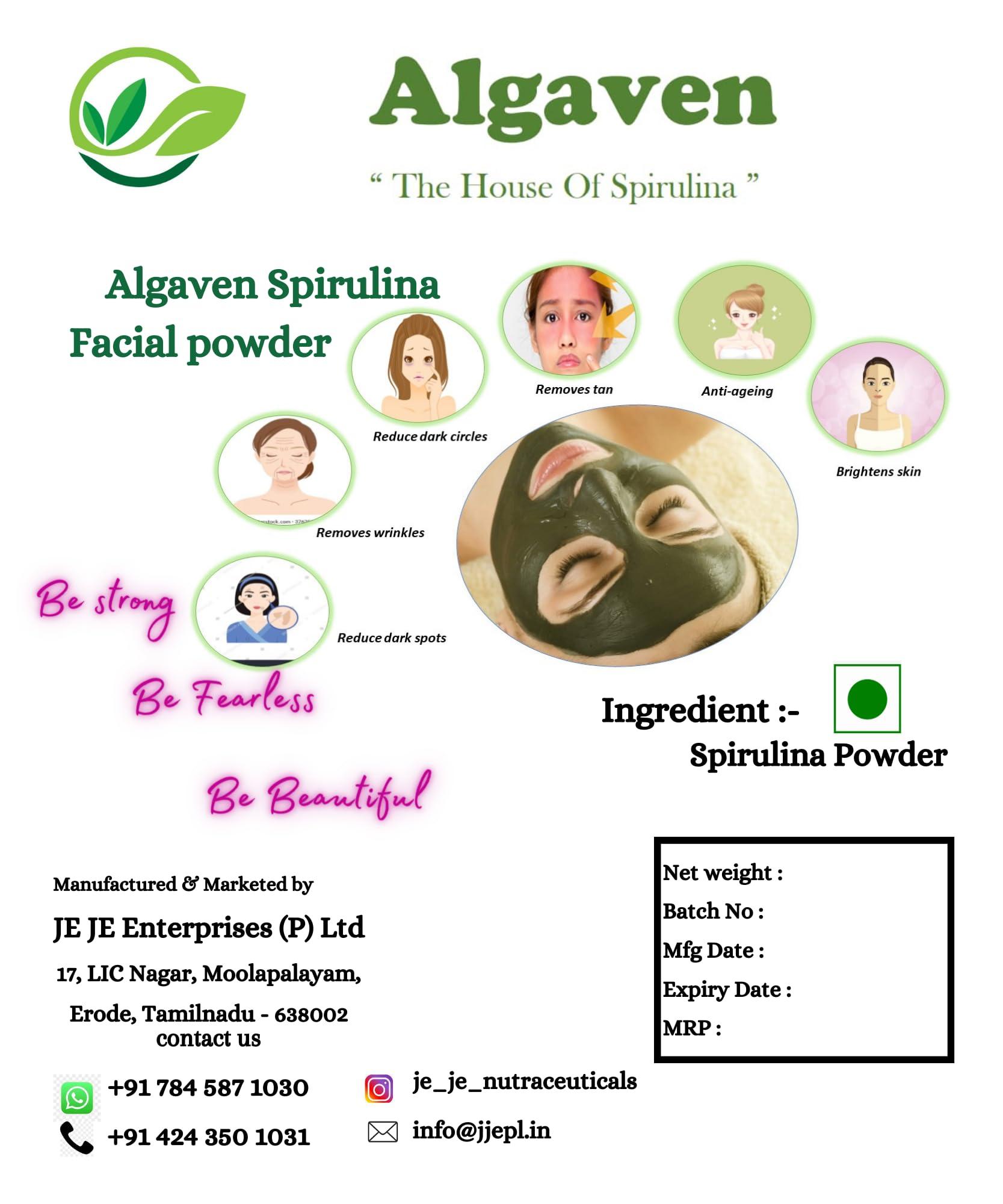 JE JE ENTERPRISES PRIVATE LIMITED ALGAVEN SPIRULINA POWDER