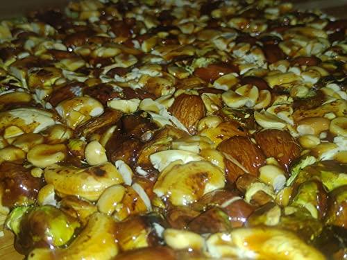 Nutrichik Nutri Nuts Mix Quad Chikki - Mixed Nut Chikki - Dry Fruit Chikki - Nuts Mix Quads - 200gm (4 Packs)