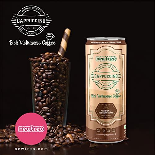 Newtreo Newtreo Vietnamese Coffee | 6 x Caffè Latte & 6 x Cappuccino Coffee Combo I Arabica & Robusta Beans | Premium Coffee Drink | Imported from Vietnam | 12 x 250ml cans