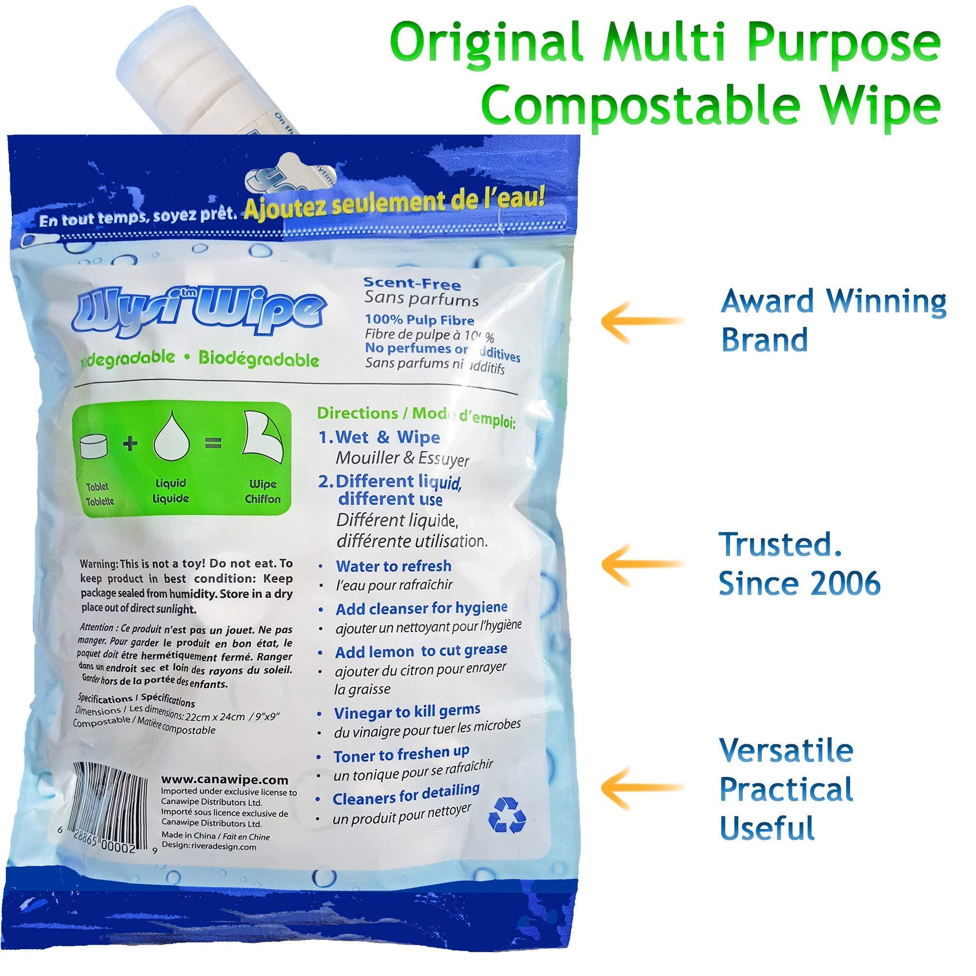 WYSI Wysi Wipe Multi-Purpose Wipes 100 Pack - Just Add Water!