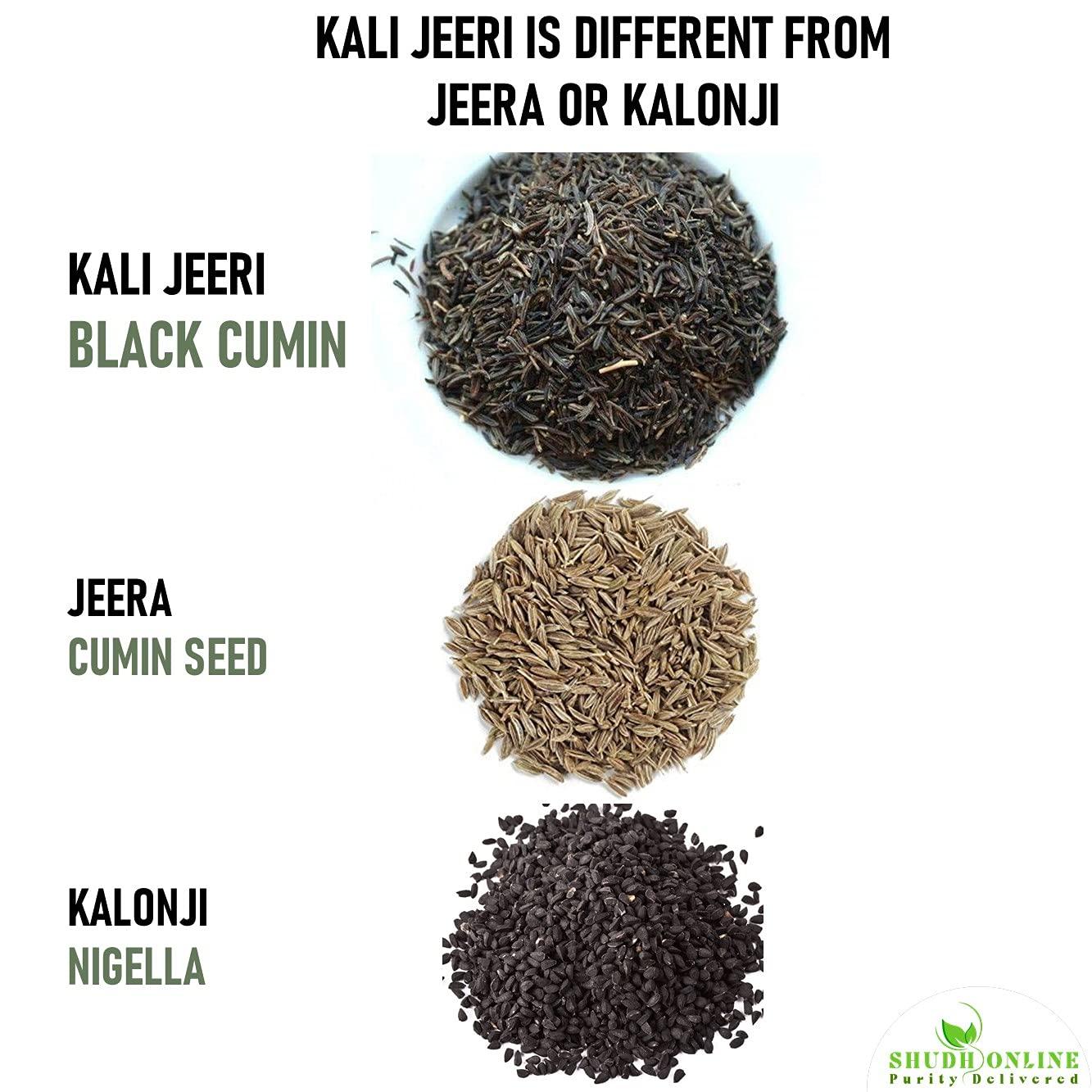 Shudh Online Shudh Online Kali Jeeri, Kali Jiri, Kadwa Kaali Jeera (500 Grams), Nalla Jeelakarra, Black Cumin Seed, Kadvi Bitter Kalo Jeeri