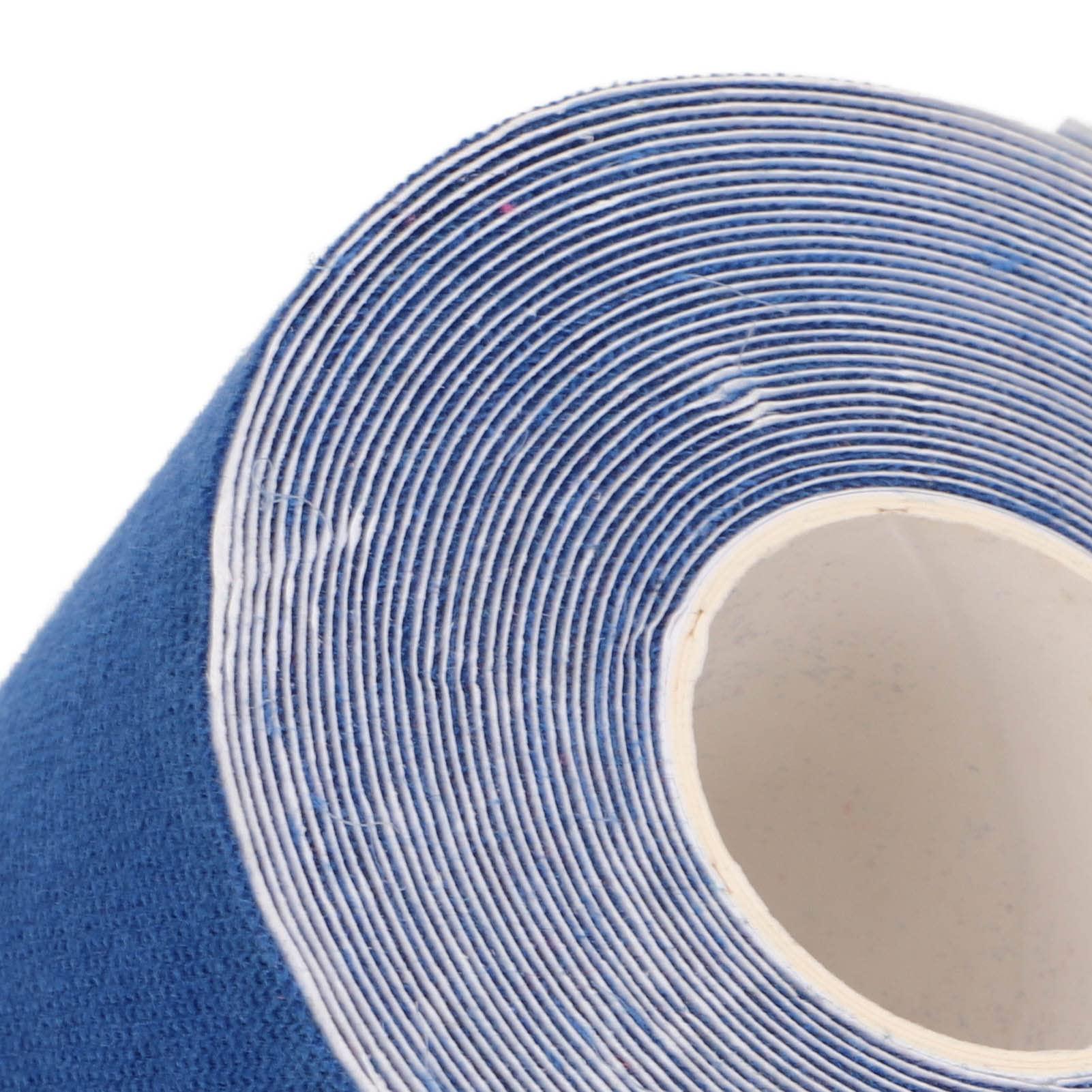 HAIBING Sports Recovery Tape Grid Back 5m Length 5cm Width 2pcs Athletic Kinesiology Tape for Badminton (Dark Blue)