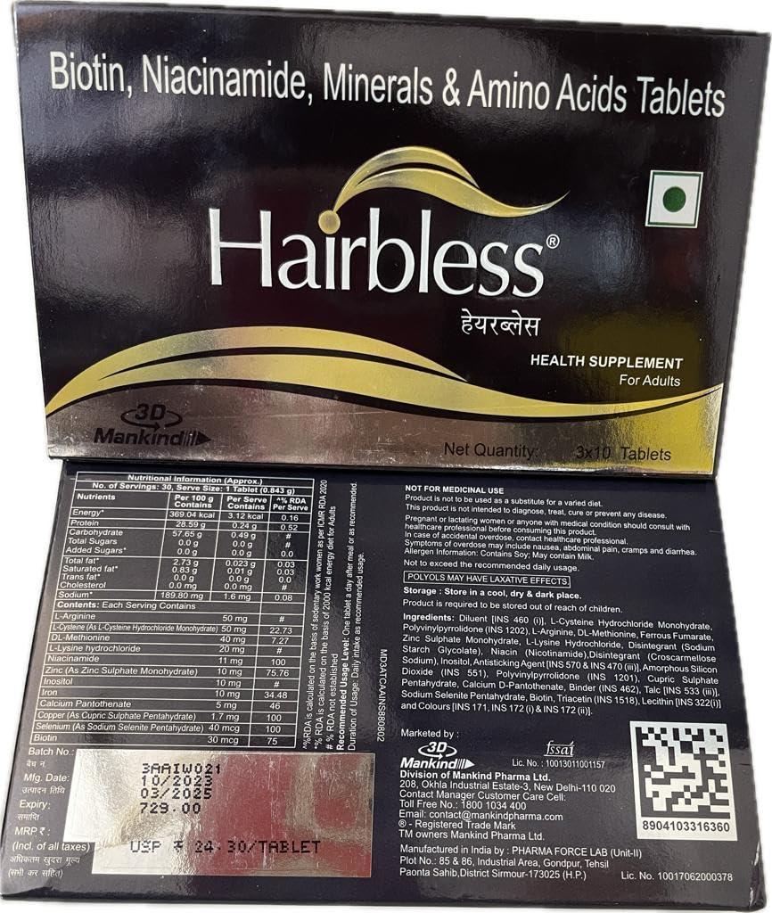 Generic HAIR BLESS TABLET PACK OF 2