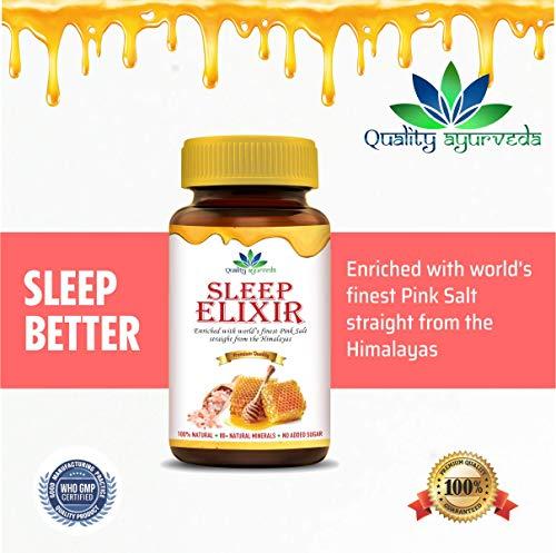 Quality Ayurveda Quality Ayurveda Sleep Elixir Raw Honey With Pink Himalayan Salt For Better & Sound Sleep Pack of 3