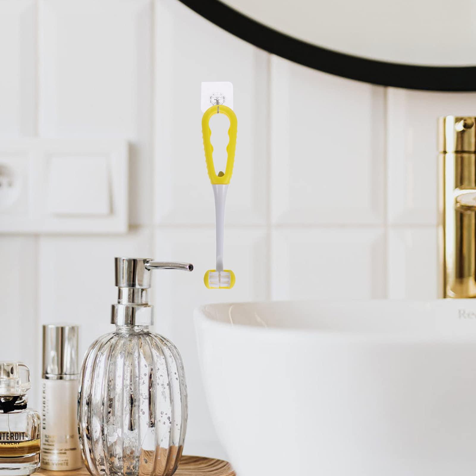 KTMGlobal KTM 3 Sided Autism Toothbrush Kids Toothbrush Soft Bristle Toothbrush Toddler Toothbrushes Yellow