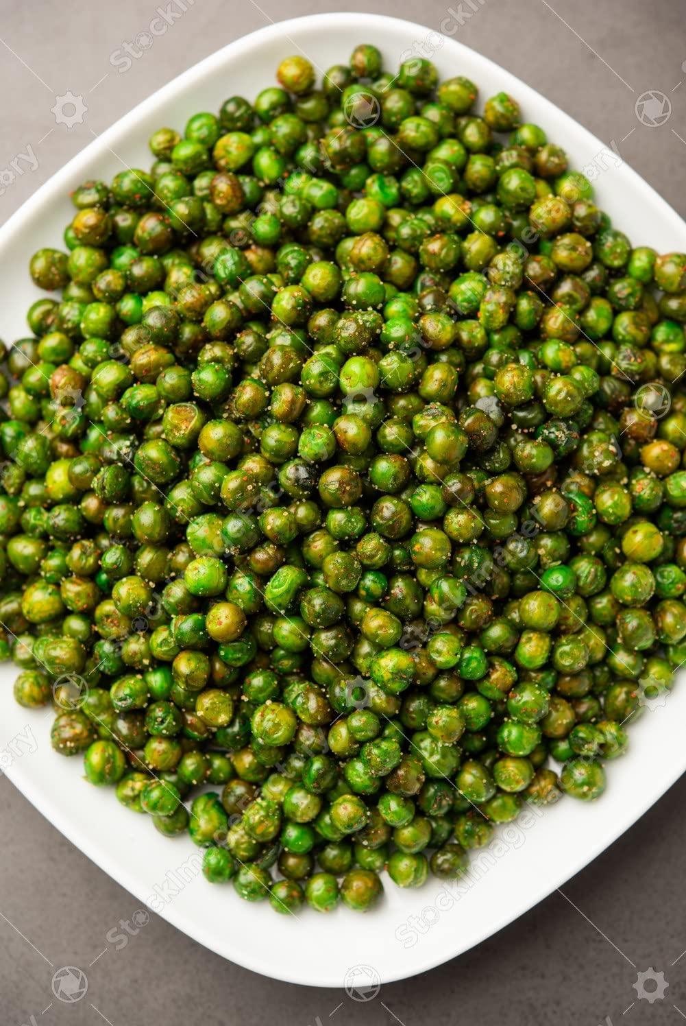 MINI MALL SUPER MARKET MiniMall Super Market Fried Green Salty & Spicy Masala Peas/Vatana/Matar Namkeen (800 Gm)